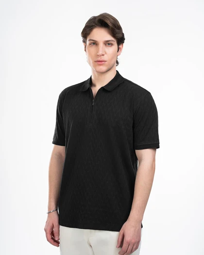 پولوشرت مردانه نیم زیپ کد M0304