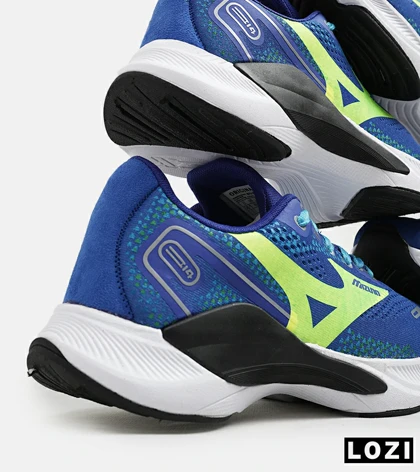 کفش کتانی مردانه آبی سبز MIZUNO wave rider 24