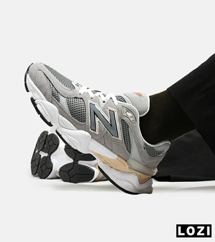کفش کتانی مردانه و زنانه طوسی خاکستری NEW BALANCE 9060 مدل 5300