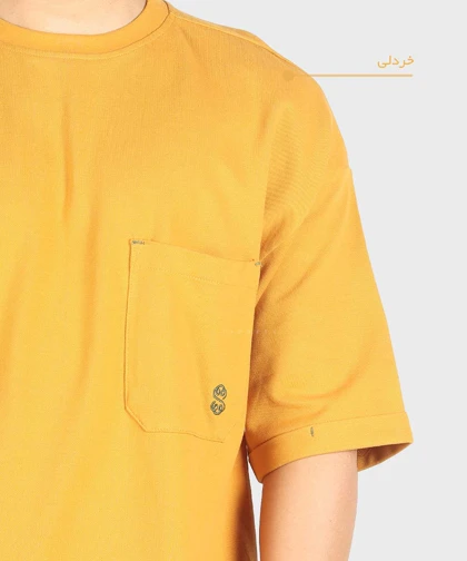 تیشرت باکسی مردانه ساده و تک جیب 1721