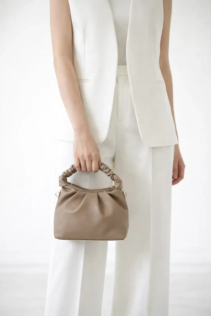 کیف زنانه فانتزی دسته چین‌دار کیف دستی مینیمال و ترندی