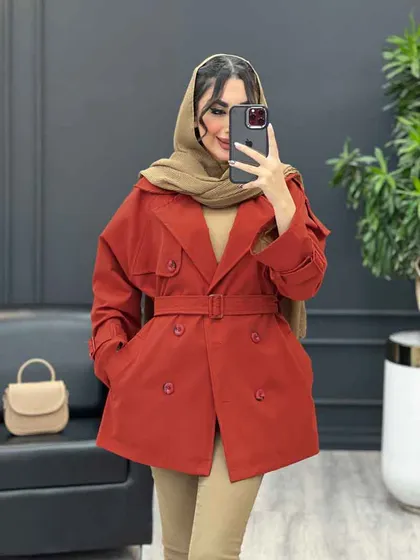 بارانی شش دکمه پشت پاگن