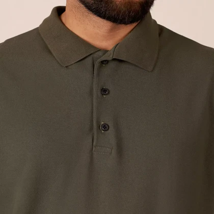 تیشرت کمپینگ مردانه سه دکمه TINI