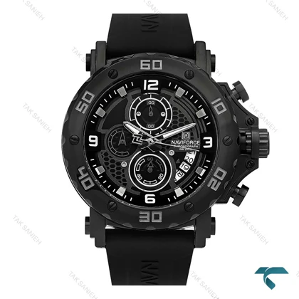 ساعت اسپرت نیوی فورس NF7123 مردانه سه موتوره مشکی NaviForce-7734-G