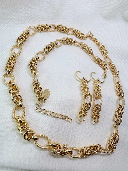 سرویس کامل برند شین مدل «گره شاهانه» | ترکیب بافت و حلقه با گارانتی 1 ساله