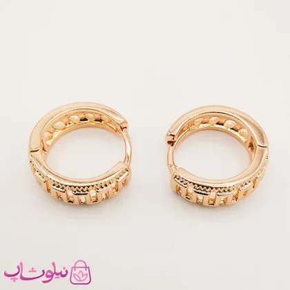 گوشواره زنانه حلقه‌ای پهن ژوپینگ
