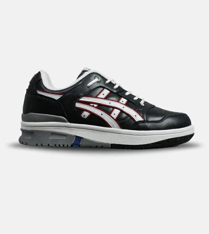 کفش کتانی مردانه مشکی سفید قرمز ASICS TIGER RUNNER II