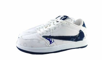 کفش اسپرت زنانه وپسرانه برند نایکی nike مدل تراویس LV سفیر سوزمه ای کد 226