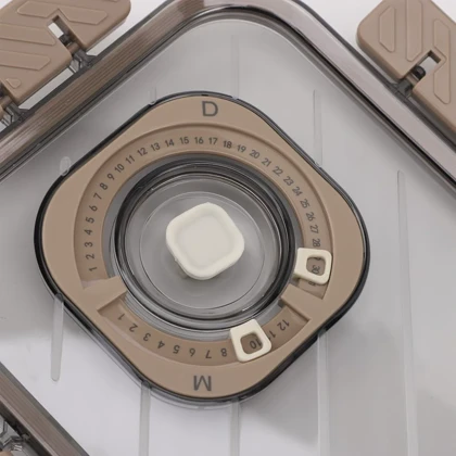 ظرف نگهدارنده غذا فریزری استیل مستطیل قفل دار