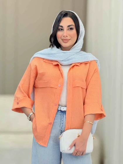 مانتو آستین پاکتی جلو ژیله