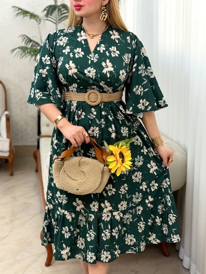 پیراهن فلور نرگس 3763