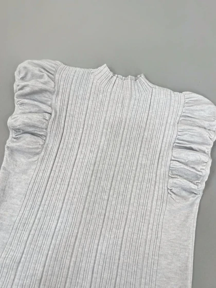 تاپ بافت استین پلیسه کد 4359