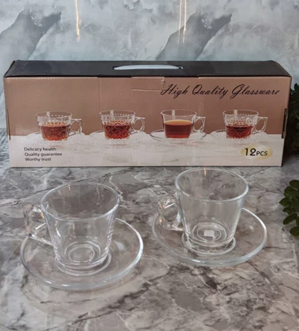 ست فنجان و نعلبکی چای خوری ساده