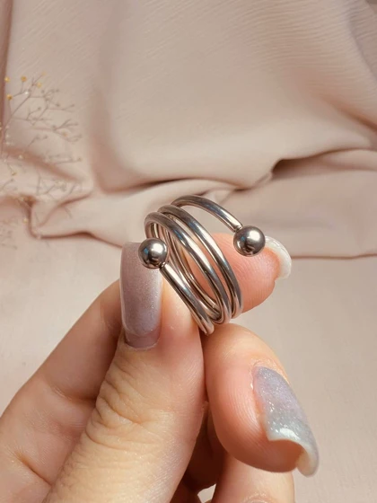 انگشتر توپی پیچ استیل