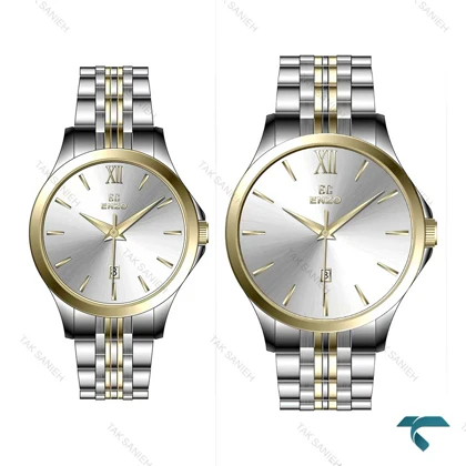 ست دورنگ طلایی انزو EC-612TES استیل صفحه سیلور Enzo-8099-S