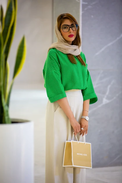 مانتو شومیز باکسی خطی