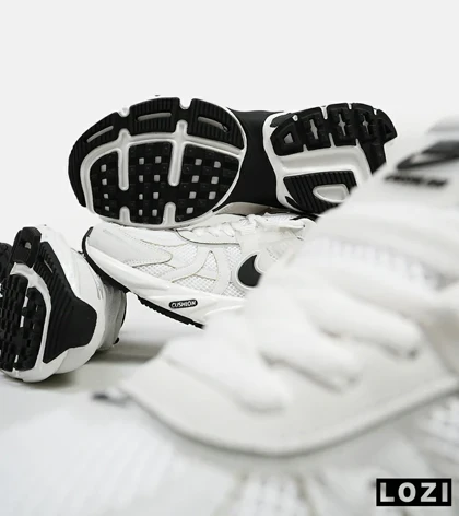 کفش کتانی زنانه سفید مشکی Nike cushlon مدل 5193