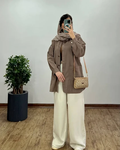 مانتو کتان بلند سلین 6