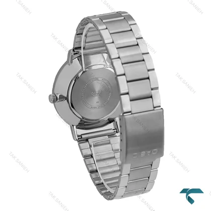 ساعت کاسیو MTP-VT01DM-1A مردانه سیلور صفحه مشکی Casio-7456-G