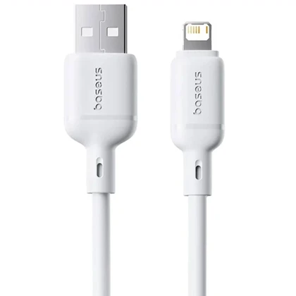 کابل فست شارژ USB به لایتنینگ 2.4 آمپر دو متری بیسوس P10377702113-00