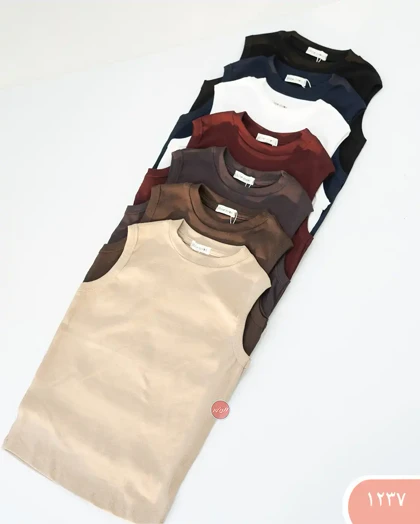 تاپ یقه گردقواره دار 1237