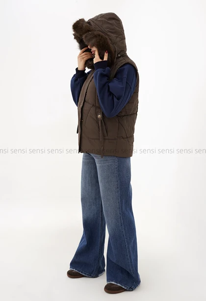 کاپشن وارداتی پافر شو پشم شیشه کد1004855