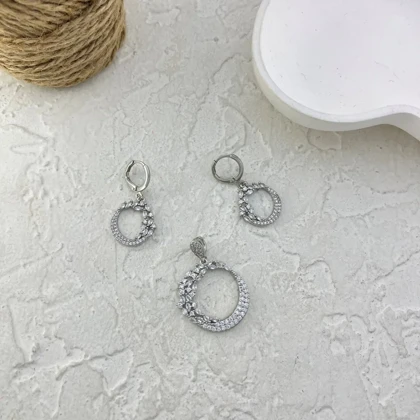 نیم ست زنانه طرح جواهر