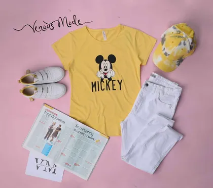 تیشرت آستین کوتاه طرح Mickey