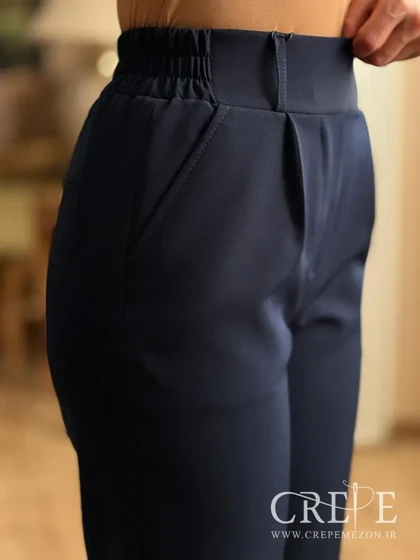 شلوار کرپ دوبل پاکتی قد 90