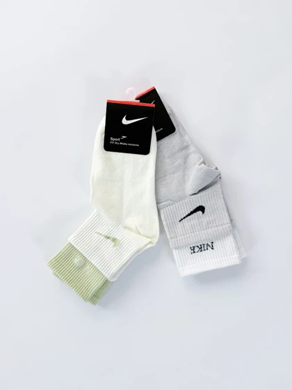جوراب نیم ساق نخ پنبه دوکش نایک Nike