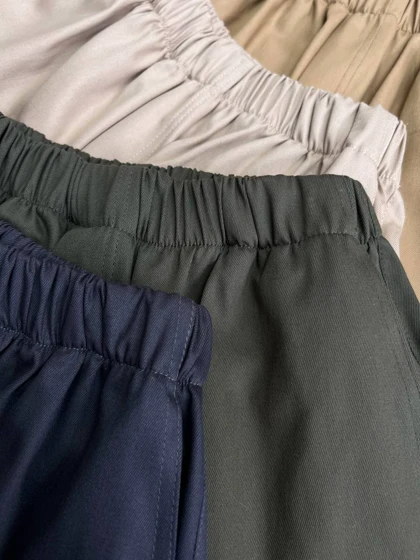 شلوارک کتان دمپا پاکتی کد 3507