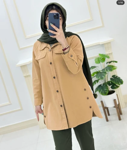 کت کتان زنانه بغل دکمه اسپرت