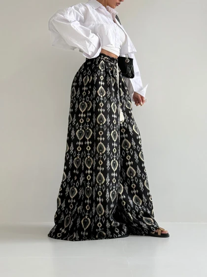 شلوار طرحدار فول بگ