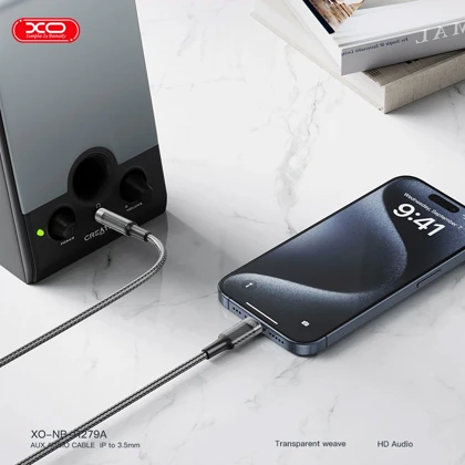 کابل تبدیل لایتنینگ به AUX ایکس او XO مدل NB-R279A طول 1 متر