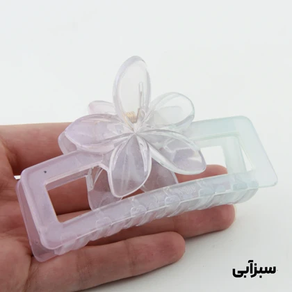 کلیپس دخترانه مدل مستطیلی گل‌دار