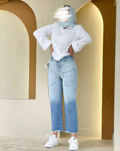 شلوار وایدلگ جین