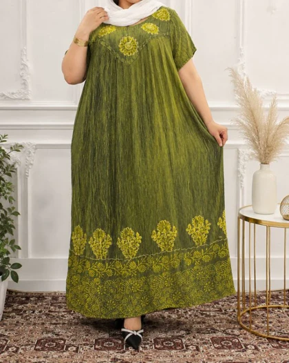 پیراهن کریشه هندی سایزبزرگ 7570