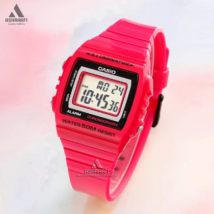 ساعت کاسیو صورتی Casio W-215H-4AV
