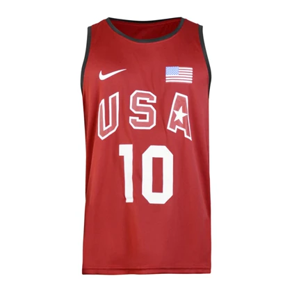 ست رکابی و شلوارک ورزشی مردانه یو اس ای مدل PY-2B1936 قرمز