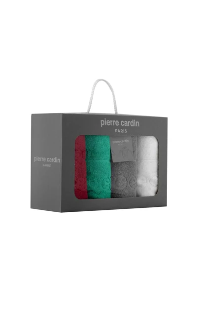 ست حوله صورت 4 عددی Pierre Cardin مدل Prestige پنبه‌ای - چندرنگ