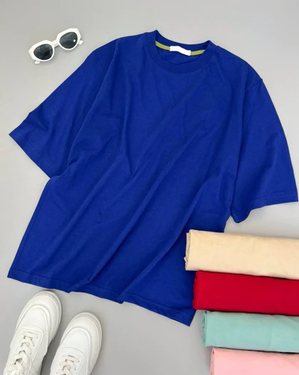 تیشرت باکسی ساده کد 4858