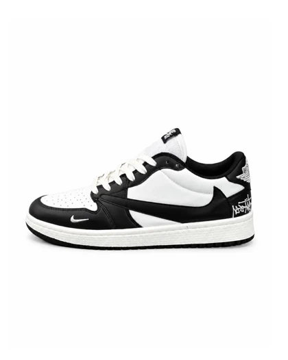 کفش کتانی مردانه مدل نایکی ترویس سفید مشکی Nike travis