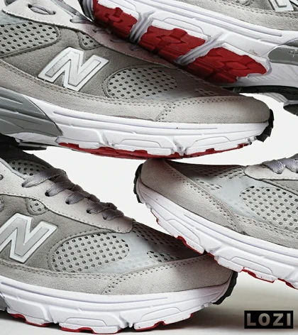 کفش کتانی بزرگ پا طوسی NEW BALANCE 993