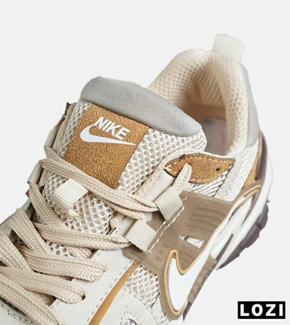 کفش کتانی مردانه و زنانه کرم قهوه ای Nike cushlon مدل 7866