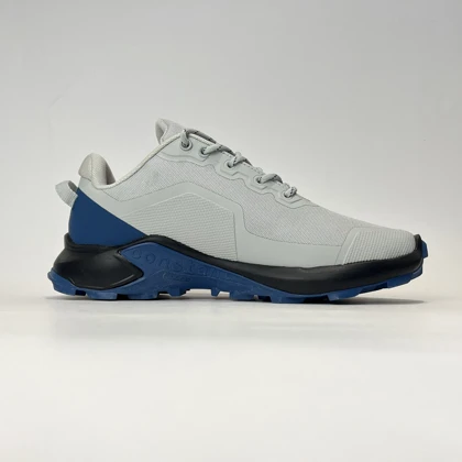 کفش ضدآب مردانه آی رانر I-runner طوسی آبی رویه برزنت