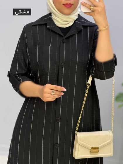 مانتو سایز بزرگ شانتون دلنوش کد 458268