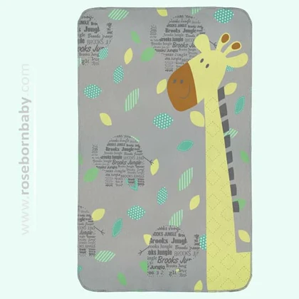 پتو دور پیچ نخی رزبرن طرح brooks jungle