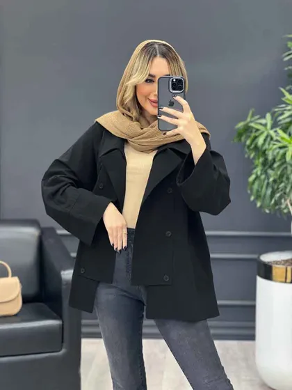 مانتو لینن شش دکمه