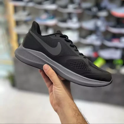 کفش راحتی مردانه نایکی مدل گاید 10 Guide مشکی زیر طوسی فوق راحت