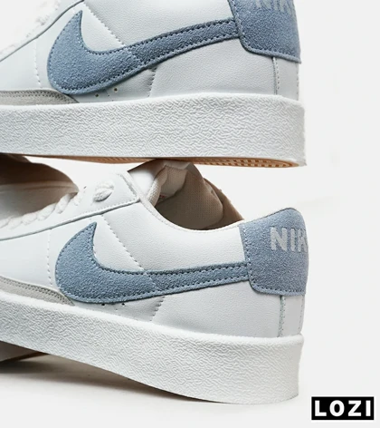 کفش نایک مردانه و زنانه سفید آبی Nike Blazer Low 77 مدل 6495
